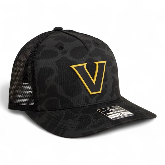 Vanderbilt Commodores Black 3D Snapback Trucker Hat- Sable Duck Camo/ Black - Picture 1 of 3